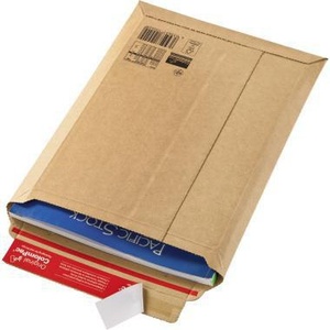 Sobre de Papel Kraft Corrugado Rígido ColomPac Plus, 290 x 400 x 50 mm, Bolsa de Envío Autoadhesiva con Ventana - Product Image 1