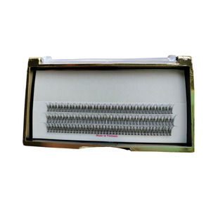 Extensions de cils professionnelles longues en queue de poisson préfabriquées Maquillage de beauté de marque privée doux personnalisé prêt pour l'exportation Noir - Product Image 5