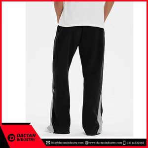 Custom Logo Men <b>Stacked</b> Flare <b>Joggers</b> Casual Canvas Sweatpants Pockets Street Wear Flare Trousers Custom Design Flare <b>Jogger</b> - Product Image 4