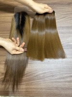 Extensions de cheveux vierges vietnamiens Remy couleur tendance pour femmes, ondulations naturelles douces et boucles italiennes, 100g, double trame machine, closure en dentelle