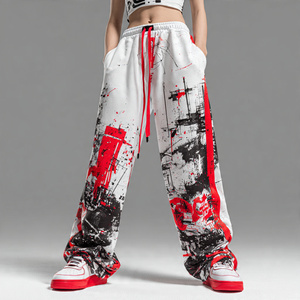 Pantalones Deportivos Sublimados Extra Grandes para Mujer, Pantalones de Chándal Estampados de Moda de Invierno, Pantalones de Pijama para Mujer, Pantalones Deportivos Sublimados OEM para Mujer - Product Image 1