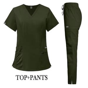 Uniformes de gommage médicaux femmes gommage infirmière uniforme haut pour hôpital OEM Service gommage infirmière - Product Image 2