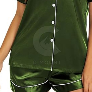Conjunto de ropa de dormir para mujer, conjunto de ropa informal para el hogar para uso diario, conjunto de pantalones cortos transpirables para mujer - Product Image 6
