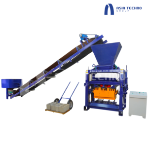 เครื่องทำบล็อกคอนกรีต QTJ4-35B2ขับภายนอก380V พร้อมเครื่องสั่นเครื่องยนต์ประกอบด้วยส่วนประกอบหลัก - Product Image 2