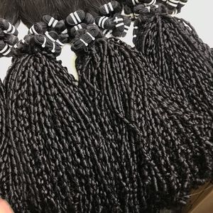 Venta al por mayor BUNDLE PIXIE CURLY Gran Stock de alta calidad 100% cabello humano virgen pelo crudo vietnamita para extremos dobles dibujados - Product Image 3