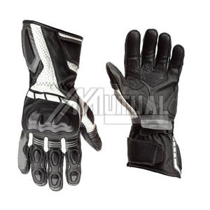 Heavy-Duty Durable <b>Knitted</b> Leather <b>Gloves</b> for Motorbike Sports Breathable with Touch Screen Feature Safety Protection - Product Image 1