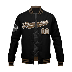 Custom Varsity Jacket MCACVJ-50 Stand Collar with Wool Body and Leather Sleeves Branded Letterman for <b>Promotions</b> - Product Image 2