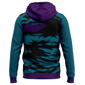 Sweat à capuche zippé en polyester respirant, service de personnalisation OEM, conçu pour un confort tout au long de la journée - Product Image 2