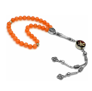 Color sólido musulmán Tasbih cuentas al por mayor cristal islámico musulmán oraciones cuentas logotipo personalizado - Product Image 5