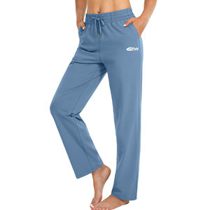 <b>Women</b> Wholesale Bulk Custom <b>Lounge</b> Joggers High Waist Elastic Waistband Cotton Polyester Blend Blank OEM Factory Sportswear - Product Image 1