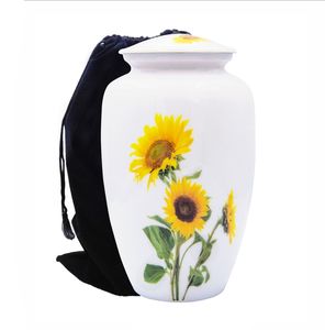 Urna Funeraria Clásica con Diseño de Girasol Personalizado y Colorido, Recuerdo Funerario Decorativo para Cenizas de Adultos, Hombres y Mujeres - Product Image 4