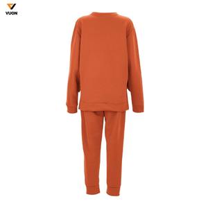 2025 conjuntos de dos piezas para mujer, chándal de manga larga con cuello redondo y pantalones para correr, conjuntos de ropa de salón con bolsillos con forro polar suave - Product Image 3