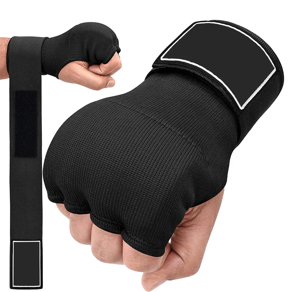 Handwraps Binnenhandschoenen Boks Mma Ponsen Neopreen Elastische Gel Gewatteerde Verbanden Snelle Lange Polsondersteuning