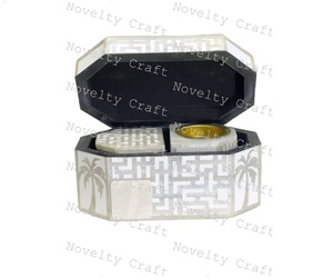 Bakhor hương Burner Box Set Mop Inlay Oud gỗ hương thơm khay hương liệu khuếch tán & Tôn Giáo Quà Tặng thiết kế mới - Product Image 1