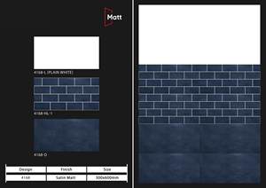 กระเบื้องเซรามิกเคลือบดิจิตอลขนาด300X600มม. เนื้อแข็งทันสมัยสำหรับห้องครัวในห้องน้ำสุดหรูจากอินเดีย - Product Image 3