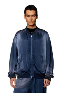 Blouson Bomber en Satin Noir Enduit avec Broderie Personnalisée et Fermeture Éclair Dorée, Style Urbain, Hiver, Imperméable, Motif Camouflage - Product Image 2