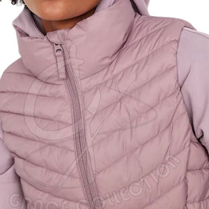 Chaleco de invierno con cuello levantado para mujer a la moda, chaleco sin mangas de Reina ligero y cálido de Color personalizado a la venta - Product Image 5