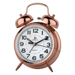 Reloj Despertador de Cobre JUSTAMINUTE JA7041R con Campanas, Reloj de Escritorio y Mesa para Lowell - Product Image 1