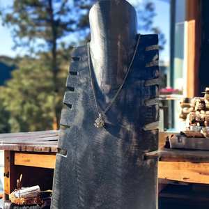 Colgante de loto de moldavita Unisex, Plata de Ley 925 de alta calidad, chapado en oro Vintage, joyería de uso diario - Product Image 3