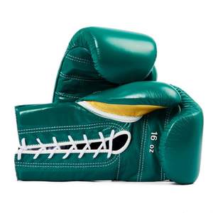 Guantes de entrenamiento de boxeo MS-Guantes de boxeo de sparring de encaje de Oro Verde guantes de boxeo de entrenamiento - Product Image 6