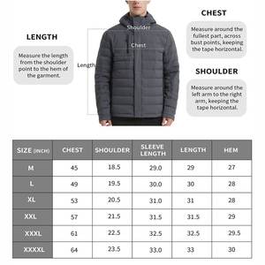 Directo de fábrica, venta al por mayor, chaqueta acolchada de Color sólido brillante, manga larga, estilo con capucha, ropa de abrigo para hombre, chaqueta cálida de invierno en Stock - Product Image 6