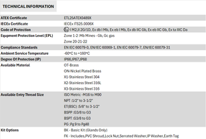 Venta caliente E1FW Prensaestopas de doble compresión Usos en entornos eléctricos y peligrosos disponibles a buen precio - Product Image 4