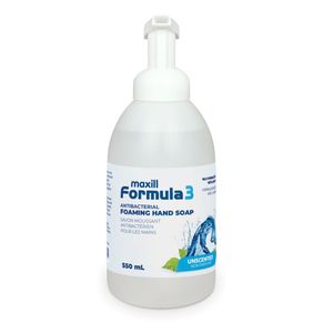 Savon liquide moussant pour les mains Formule 3, 550 ml, hydratant à la lanoline, sans parfum, 18,6 oz, vente en gros - Product Image 1