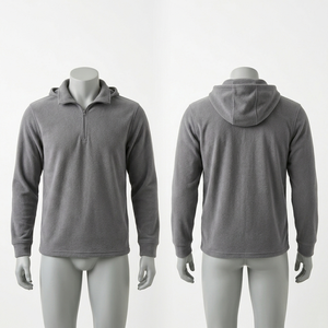 Chaqueta Polar de Trabajo de 300 GSM, Color Verde Oliva, Cierre Completo, Logotipo Personalizado, Uniforme de Invierno para Exteriores, Senderismo y Camping - Product Image 6