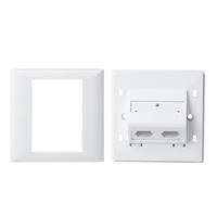 Prise murale fibre optique 2 ports POE/IP TCP/GSM/GPRS haute résistance aux chocs pour solutions de réseau FTTH