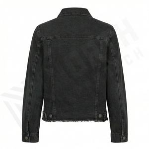 Veste en jean élégante pour femmes, boutonnée sur le devant, manches longues, taille ajustable, coupe confortable, élégante, décontractée, mode de rue - Product Image 2