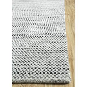 Alfombras de Lana Tejidas a Mano Tesoro, Diseño Rectangular con Rayas Grises y Negras, para Sala de Estar, Poliéster de Alta Calidad PHWL-213 - Product Image 4