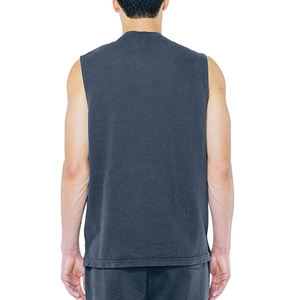 Camisetas sin mangas de algodón personalizadas de la mejor calidad para hombre, ropa de gimnasio de entrenamiento de punto al por mayor para culturismo Fitness estilo informal - Product Image 6