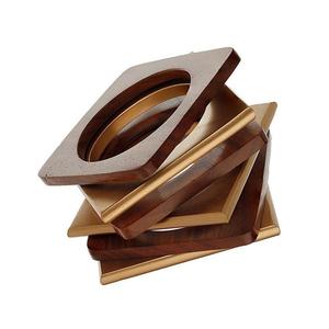 Juego de Brazaletes de Madera Sólida Natural, Impermeables y Personalizables, Hechos a Mano por Artesanos, Joyería Étnica Tradicional para Mujer, Superficie Elegante para Negocios - Product Image 3