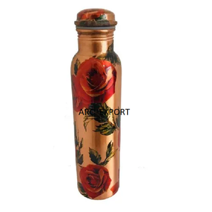 New Fancy Brown Multi Color Copper <b>Bottle</b> <b>With</b> Lid Drink Ware Copper <b>Water</b> <b>Bottle</b> <b>for</b> Child and Hot <b>Water</b> Decoration Accessories - Product Image 4