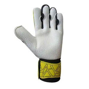 Gants de gardien de but de football de haute qualité, personnalisables, à doigts entiers, antidérapants, fermeture à enfiler réglable, design unisexe, en cuir ! - Product Image 3