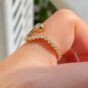 Anillo de dedo de diamante unisex clásico y anillo de compromiso Nueva joyería de moda de alta calidad de la India - Product Image 6