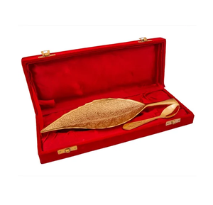 ชามทองเหลืองสำหรับตกแต่งจัดแสดงสินค้าล่าสุดสินค้าดีไซน์รูปใบไม้อุปกรณ์ตกแต่งองุ่น - Product Image 4