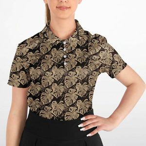 Jersey de Golf de mujer de secado rápido de alta calidad para camiseta de Polo logotipo personalizado impreso sublimado patrón sólido diseño Casual de punto - Product Image 3