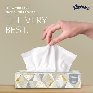 Mouchoirs en papier professionnels Kleenex, 2 plis, 125 feuilles/boîte, 12 boîtes/caisse (03076) - Product Image 4