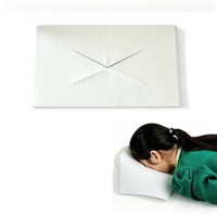 Housse jetable perforée X en papier PE imperméable résistante à l'huile pour repose-tête de table de massage, 2 plis