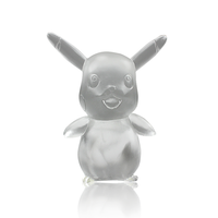 Artisanat en cristal Liuli Pikachu, Art populaire sablé, découpé et imprimé, couleurs personnalisées, pour la maison