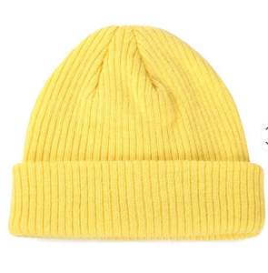 Unisex High Quality Winter Beanie Solid Color Custom Logo Warm Breathable <b>Knitted</b> <b>Hat</b> - Product Image 3
