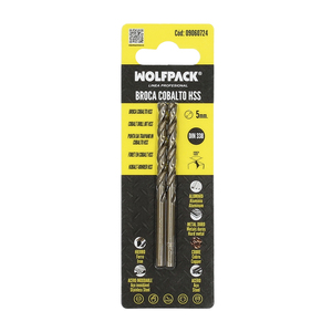 Broca Cilindrica Wolfpack in Cobalto HSS 5,00 mm. Blister 2 Unità. - Product Image 6