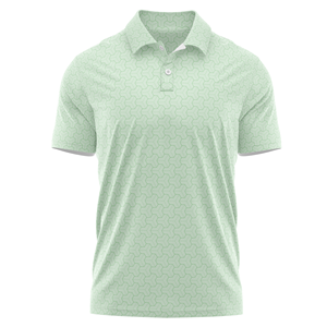 Polo ajustado de golf de alta calidad para hombre, de longitud corta, tejido de poliéster, licra, impresión por sublimación, botón, diseño libre de trabajo - Product Image 3