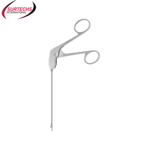 Surtechs Ensemble d'instruments d'arthroscopie incurvée droite Panier de poinçons arthroscopiques en acier inoxydable et forceps Source d'alimentation des machines - Product Image 3