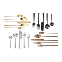 Ensemble de couverts en acier inoxydable pour servir des plats à la fête et au restaurant pour un look royal dans tout le hall