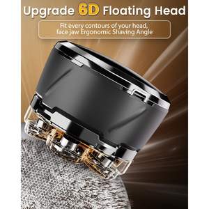 Afeitadora Eléctrica para Hombre, Impermeable, Rotativa, para Uso en Seco y Húmedo, con Pantalla y Bloqueo de Viaje, para Afeitar la Cara y el Cuerpo, IPX7 - Product Image 6
