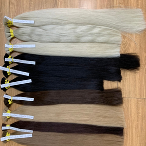 Cabello Remy 100% vietnamita, varios colores, cabello ruso a granel, extremos gruesos de doble estiramiento, venta al por mayor - Product Image 6