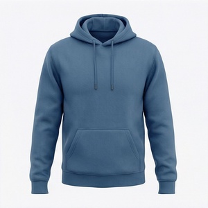 Sweat-shirts à capuche épais pour homme, basiques, en mélange de coton, avec logo personnalisé, haute qualité, 100% coton molletonné, fermeture éclair intégrale, hauts pour homme - Product Image 1