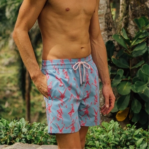 Maillot de bain personnalisé pour hommes avec cordon de serrage Short de plage en nylon à séchage rapide avec taille élastique Motif solide écologique OEM disponible - Product Image 5